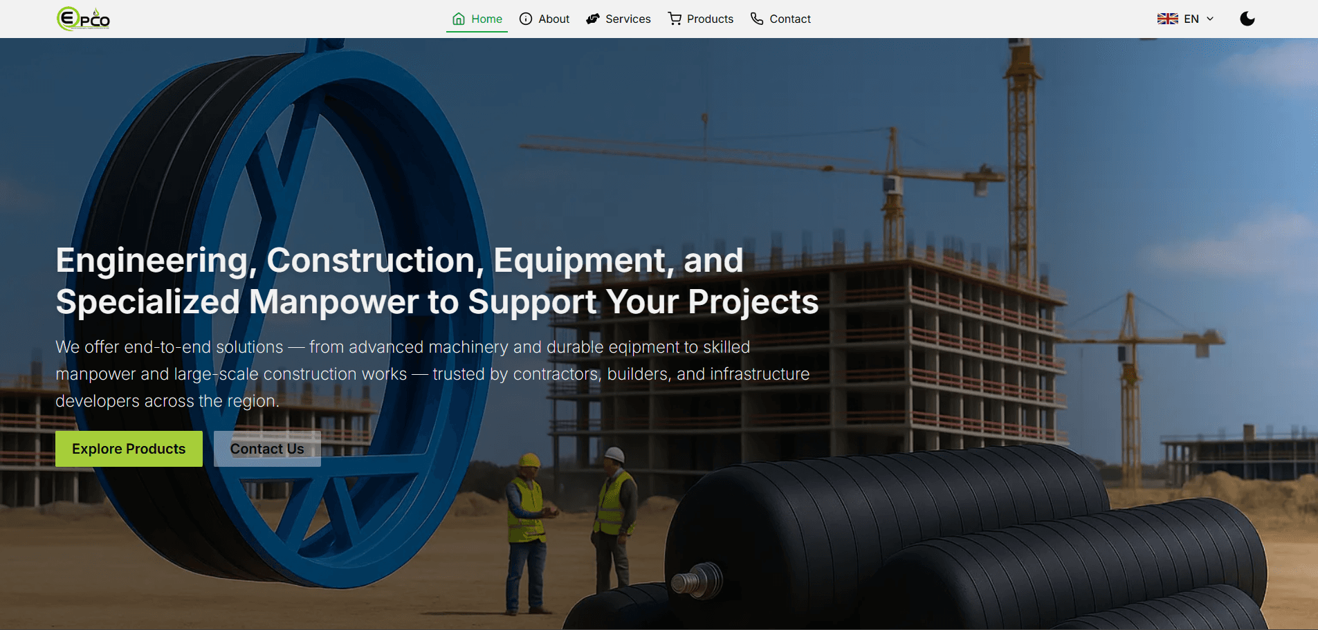 Epco Group Company Website image 1