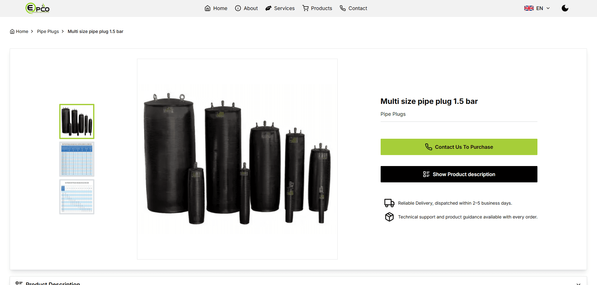 Epco Group Company Website image 2