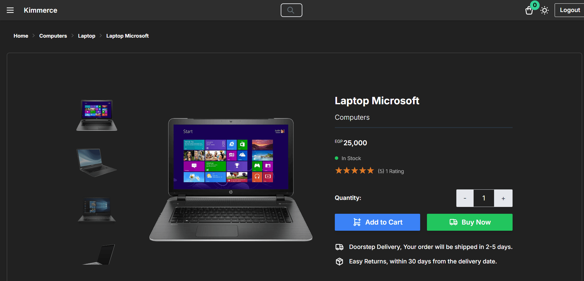 E-Commerce Application image 2