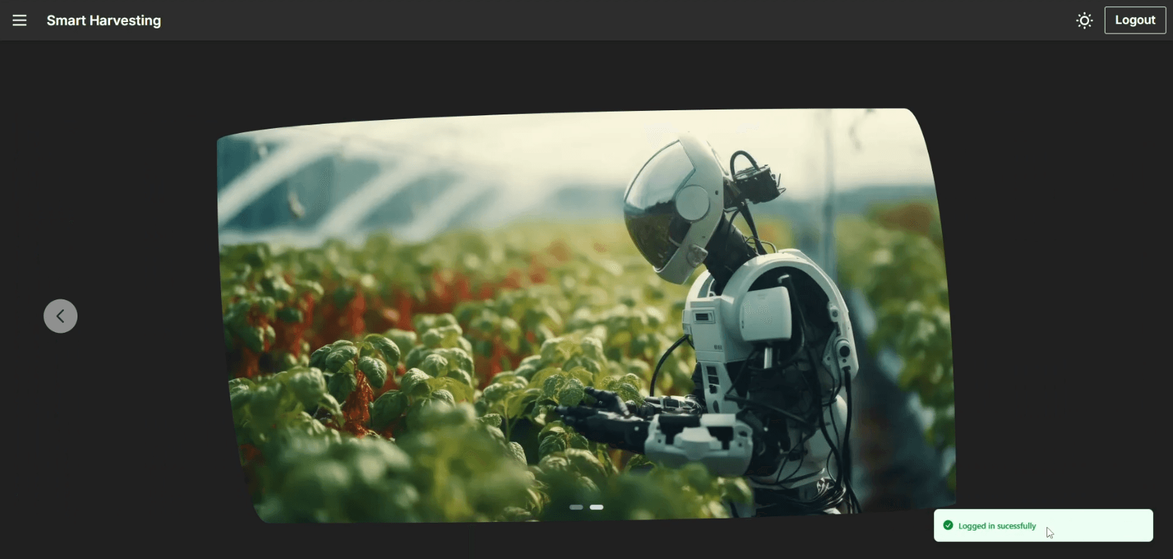 Smart Harvesting Real-Time Dashboard image 2